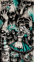 InkDrip Wonderland: Dark Alice Graffiti Edition
